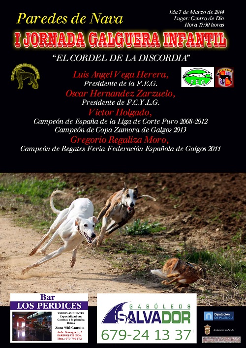 «JORNADA GALGUERA INFANTIL». Paredes de Nava. Palencia.
