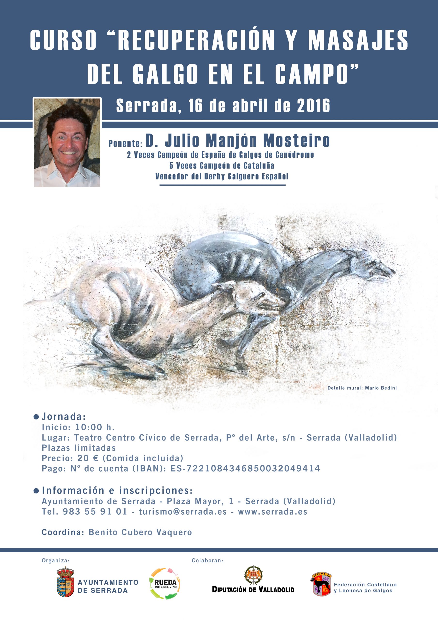 «RECUPERACIÓN Y MASAJES EN EL GALGO DE CAMPO»